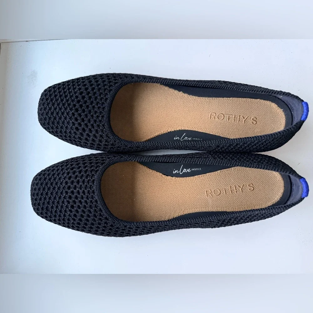 Rothy’s Ballet Flats - Size 9 - Black - EUC - Picture 2 of 6